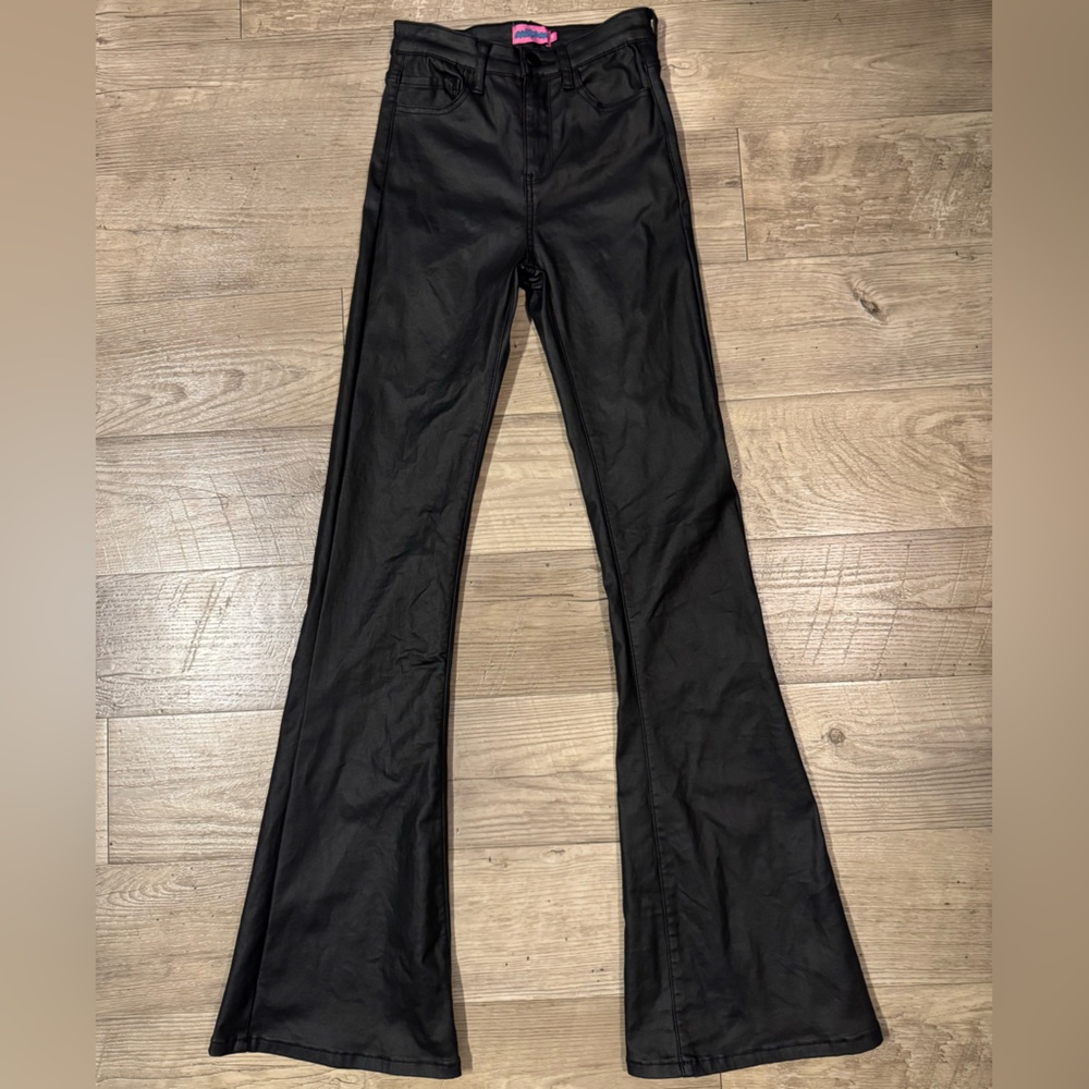 Edikted Black Boot Cut Flare Pants